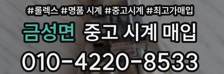 금성면 중고 시계 매입