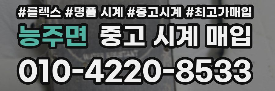 능주면 중고 시계 매입