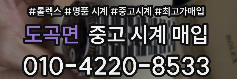 도곡면 중고 시계 매입
