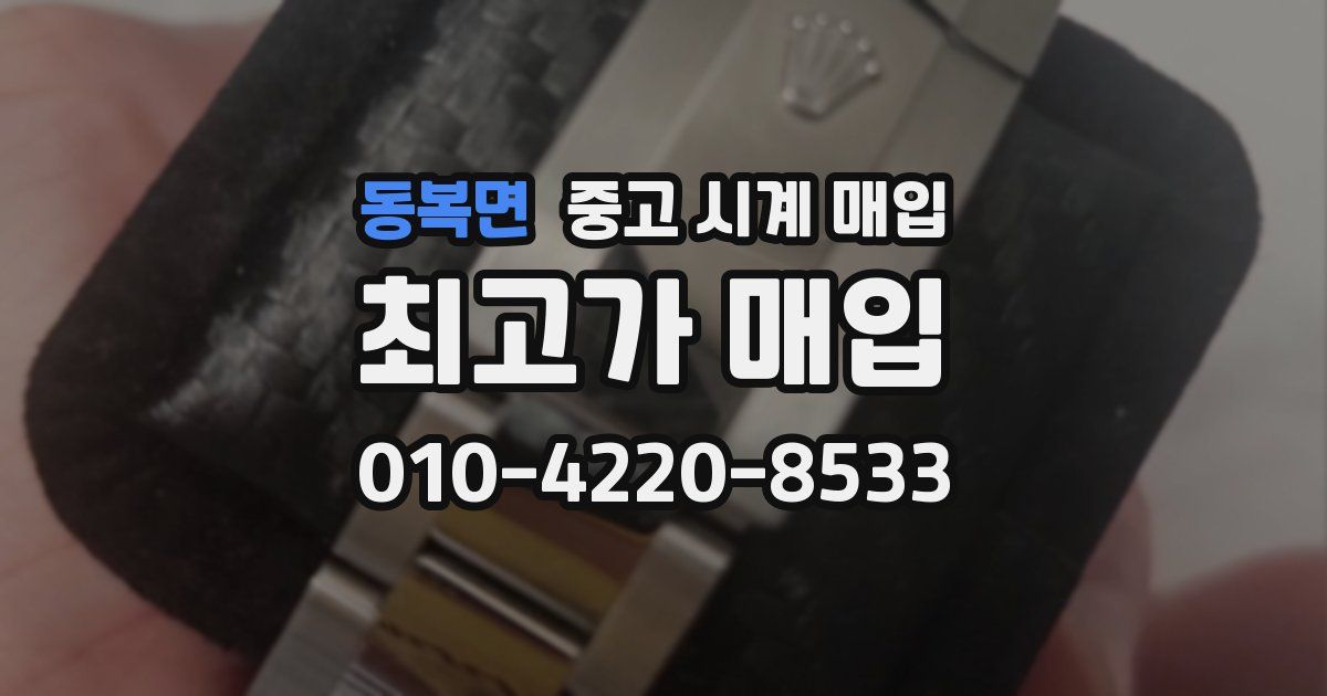 동복면 중고 시계 매입