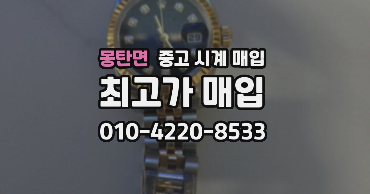 몽탄면 중고 시계 매입