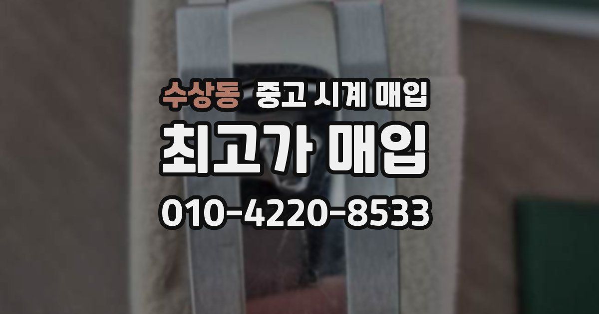 수상동 중고 시계 매입