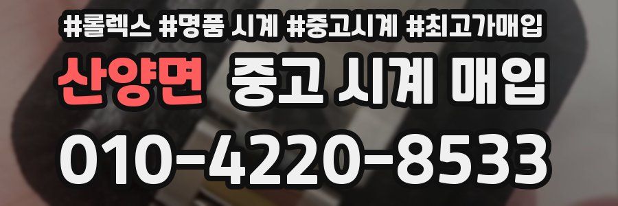 산양면 중고 시계 매입