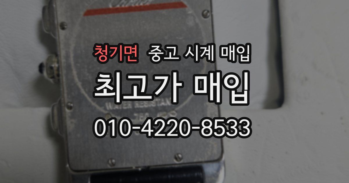청기면 중고 시계 매입