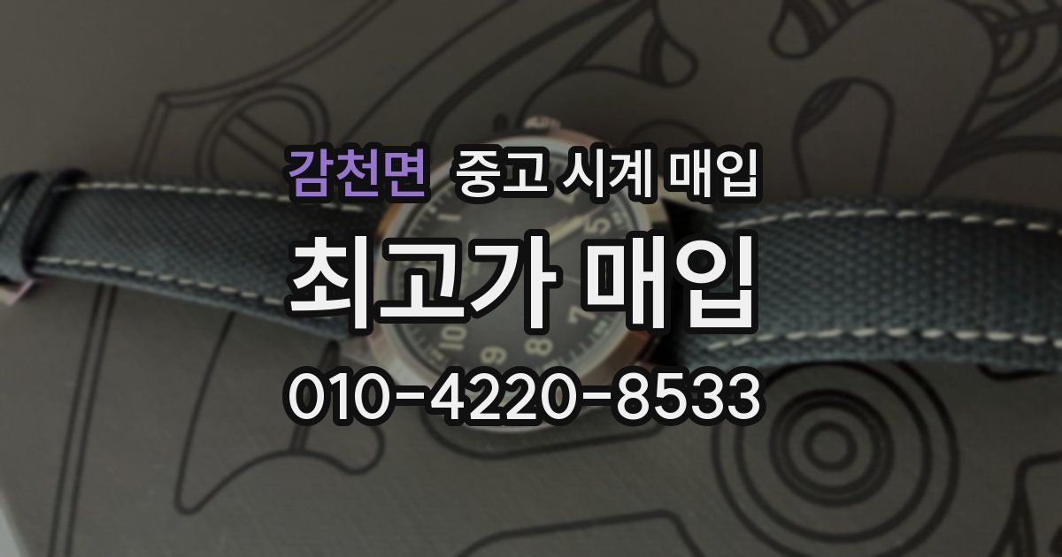 감천면 중고 시계 매입