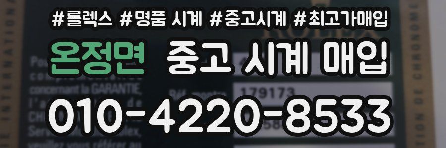 온정면 중고 시계 매입