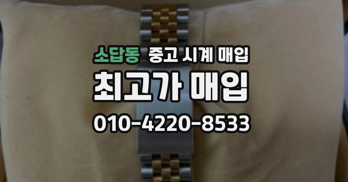 소답동 중고 시계 매입