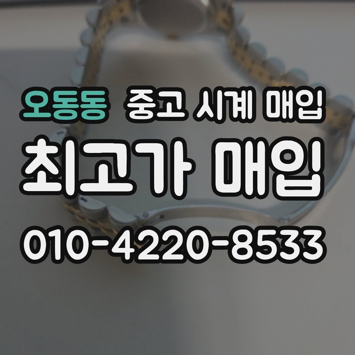 오동동 중고 시계 매입