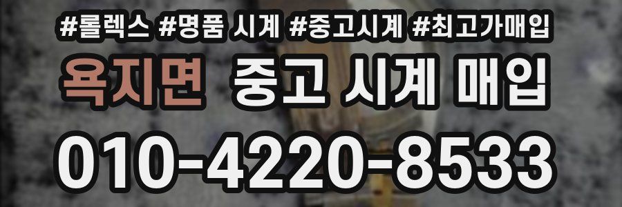 욕지면 중고 시계 매입