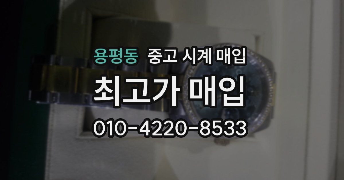 용평동 중고 시계 매입