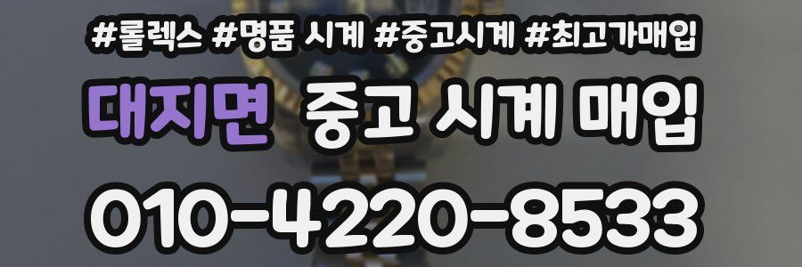 대지면 중고 시계 매입