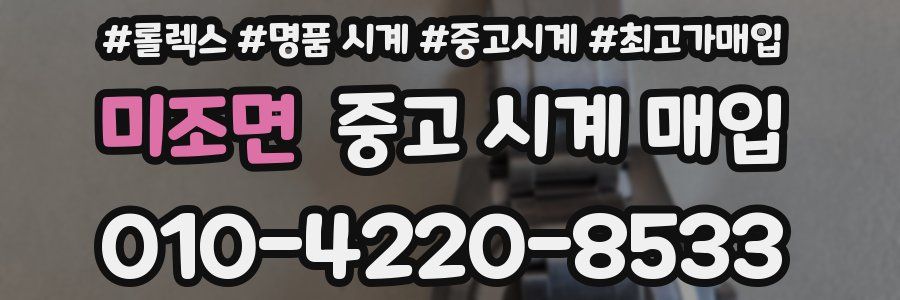 미조면 중고 시계 매입