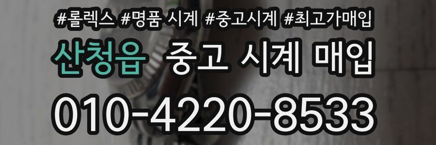 산청읍 중고 시계 매입