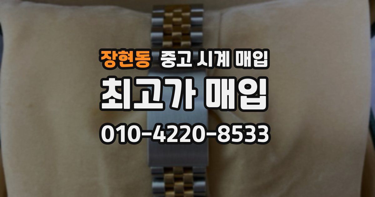장현동 중고 시계 매입