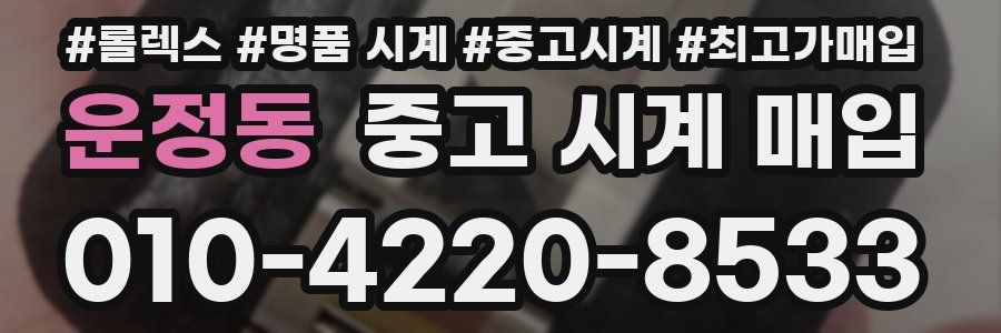 운정동 중고 시계 매입