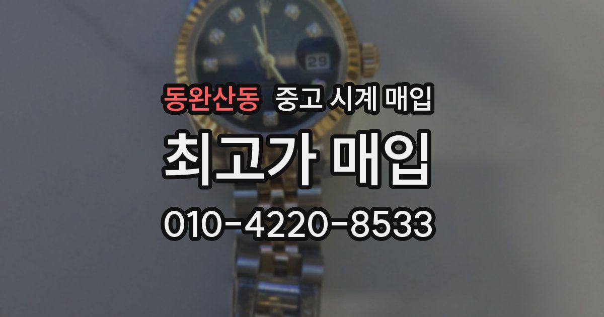 동완산동 중고 시계 매입