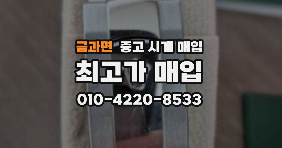 금과면 중고 시계 매입