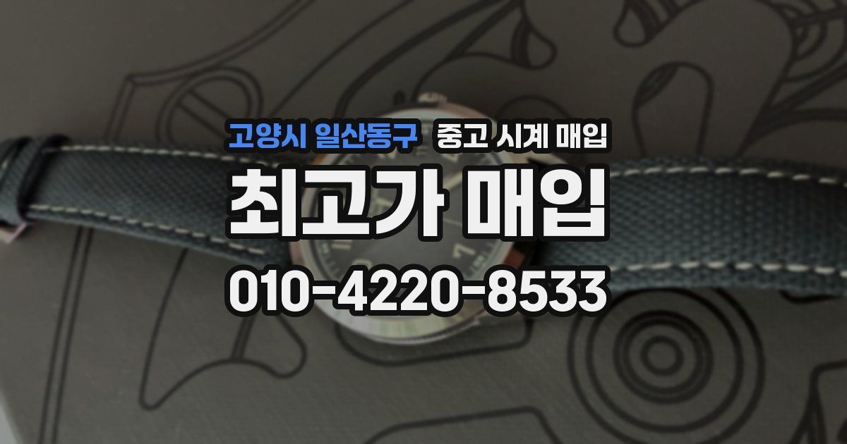 고양시 일산동구 중고 시계 매입