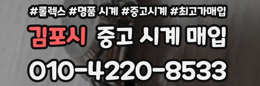 김포시 중고 시계 매입