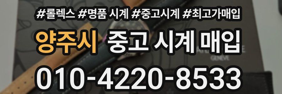 양주시 중고 시계 매입