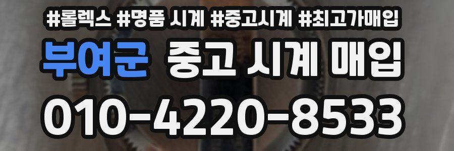 부여군 중고 시계 매입