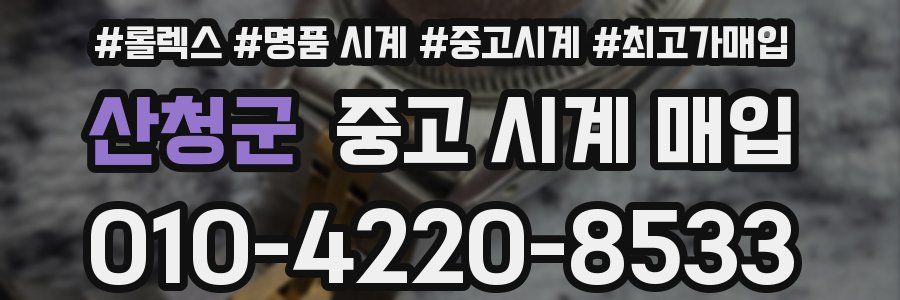 산청군 중고 시계 매입