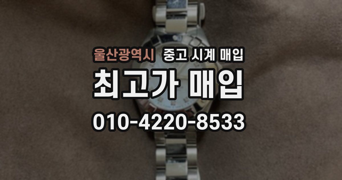 울산광역시 중고 시계 매입