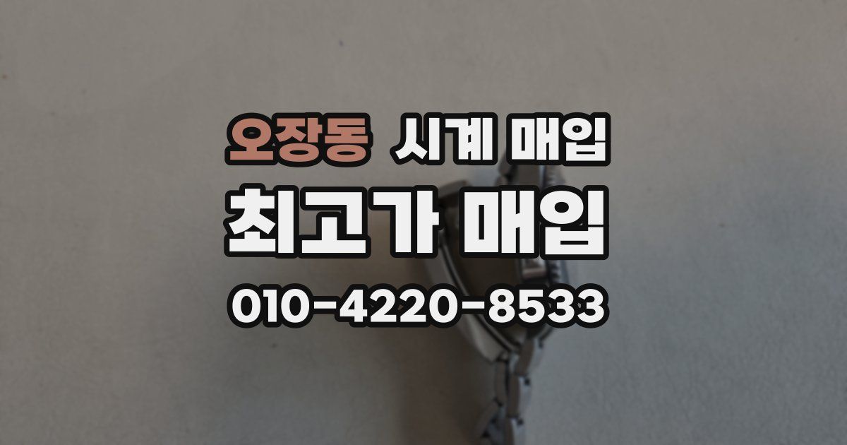 오장동 시계 매입