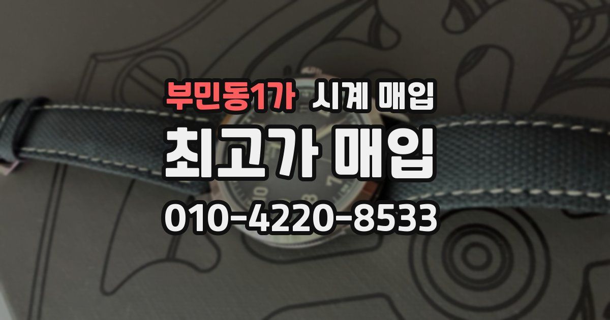 부민동1가 시계 매입