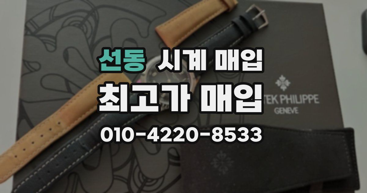 선동 시계 매입