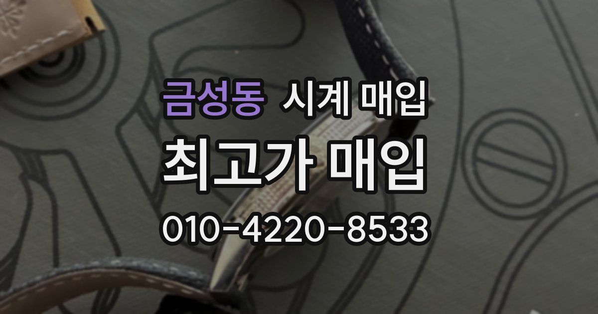 금성동 시계 매입