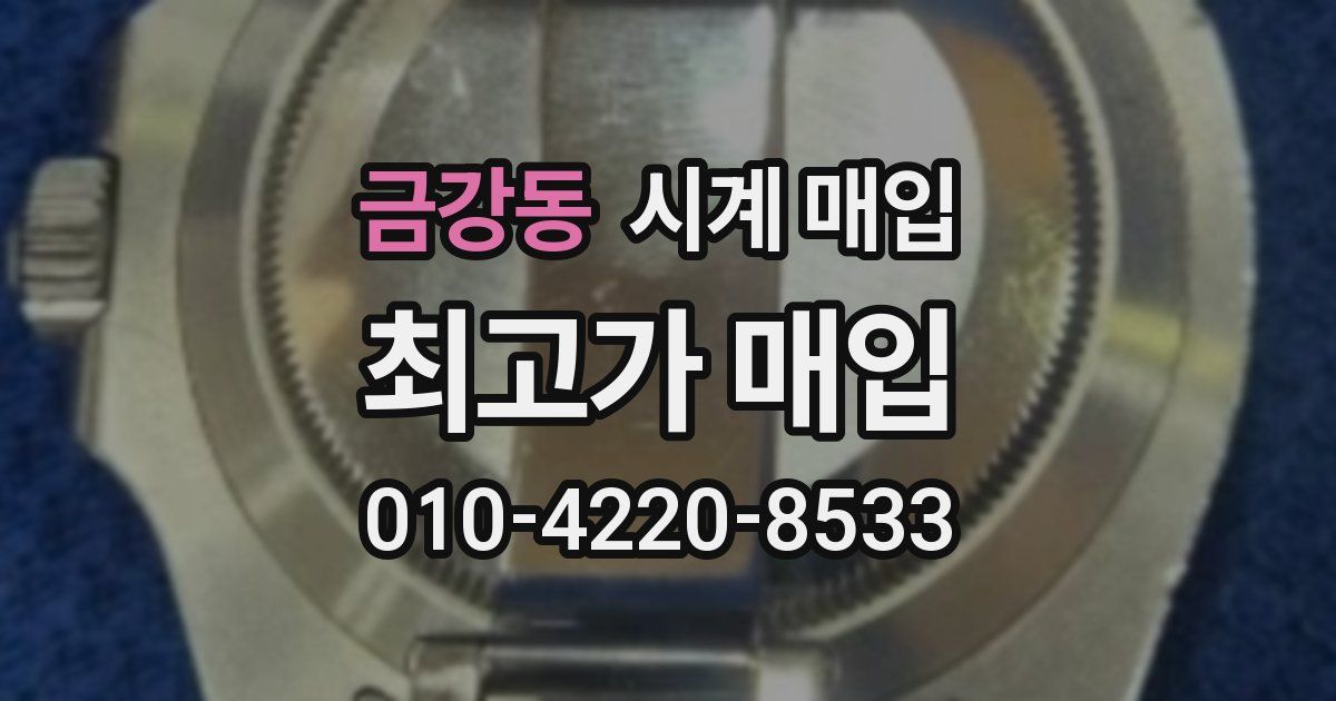 금강동 시계 매입