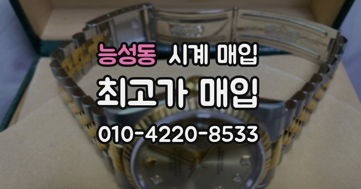 능성동 시계 매입