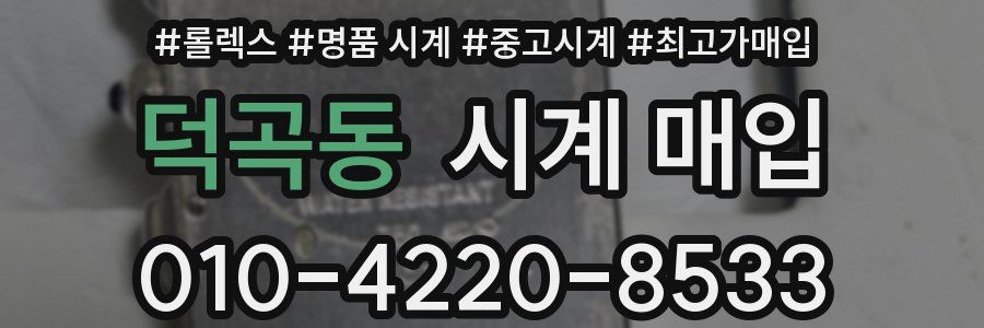 덕곡동 시계 매입