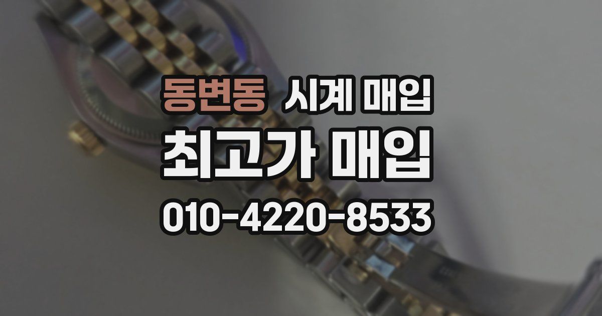 동변동 시계 매입