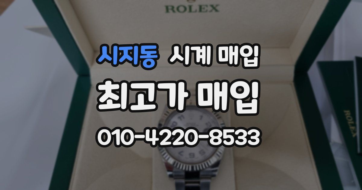 시지동 시계 매입
