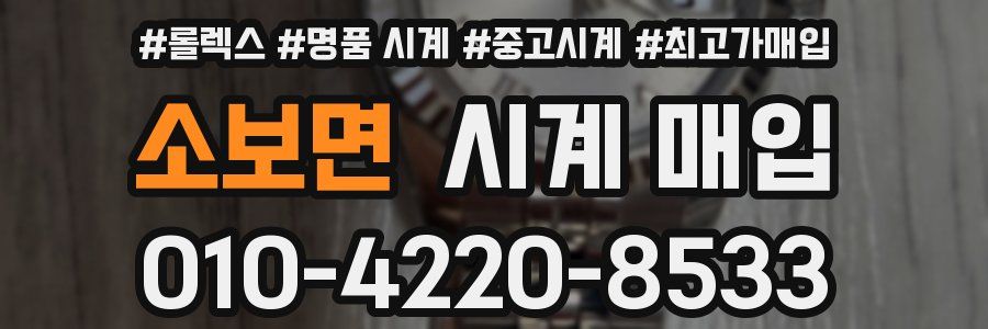 소보면 시계 매입