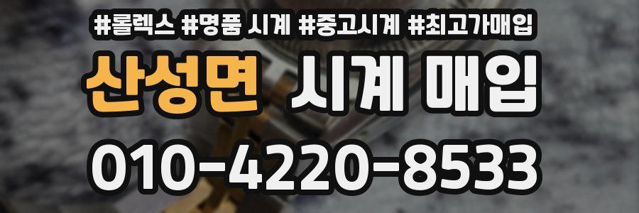 산성면 시계 매입