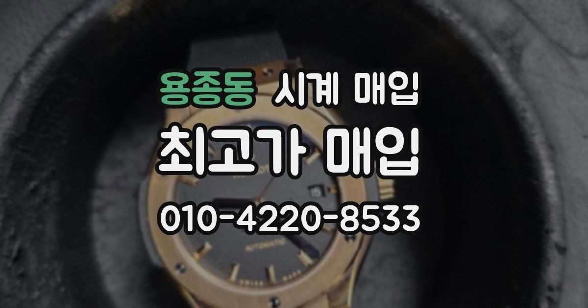 용종동 시계 매입