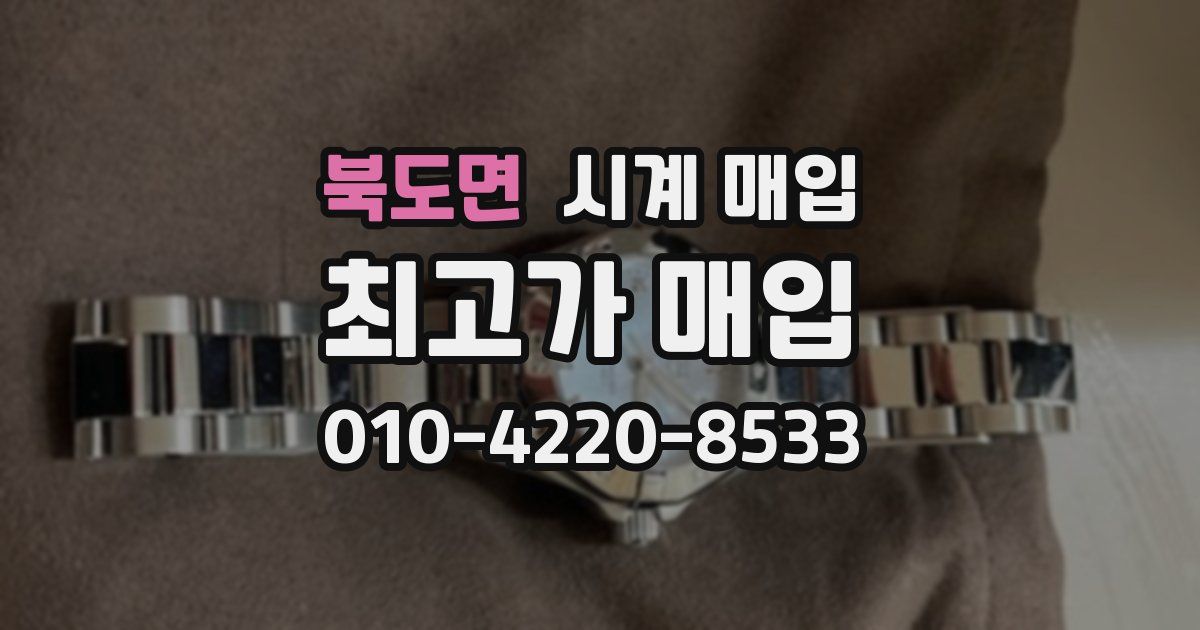 북도면 시계 매입