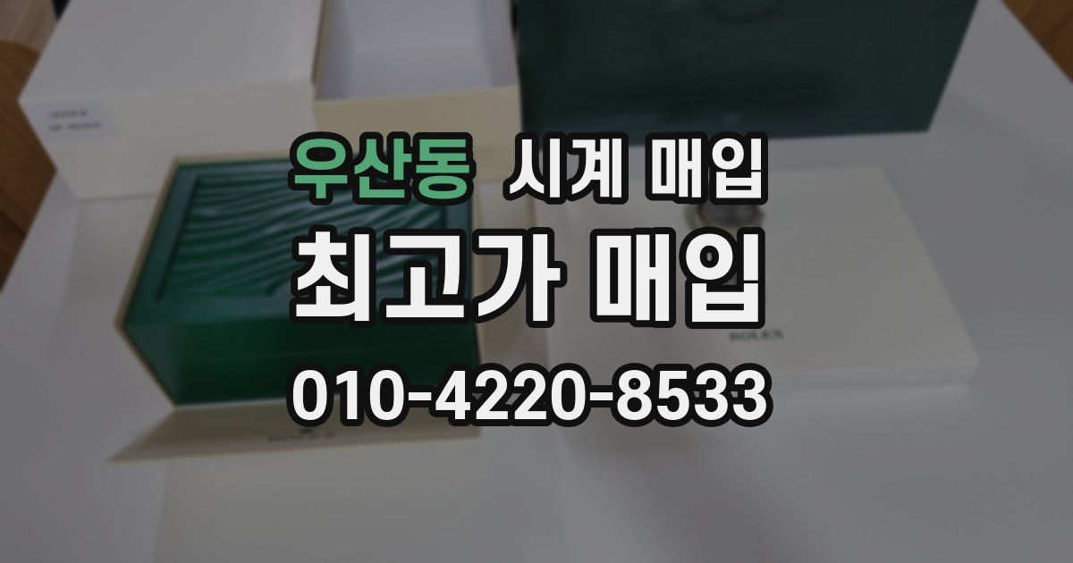 우산동 시계 매입