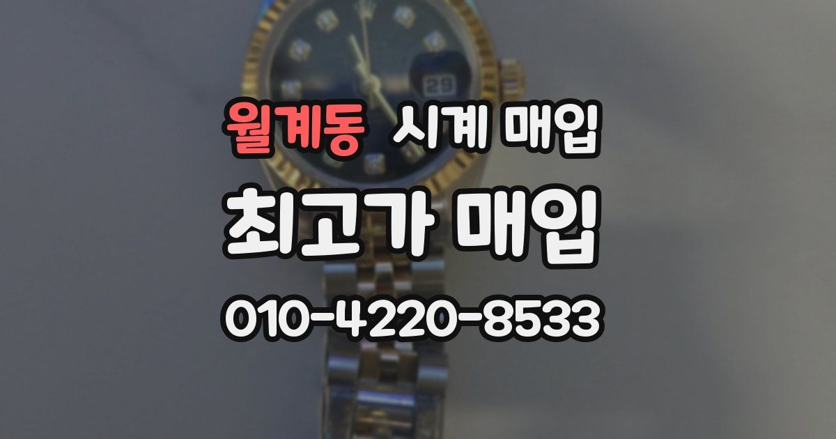 월계동 시계 매입