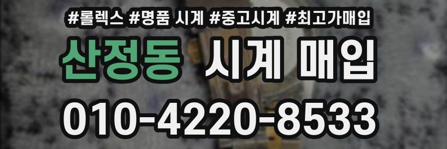 산정동 시계 매입
