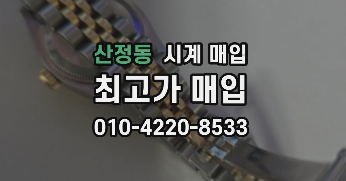 산정동 시계 매입