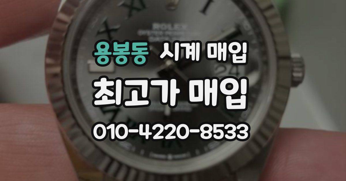 용봉동 시계 매입