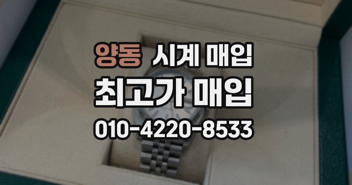 양동 시계 매입