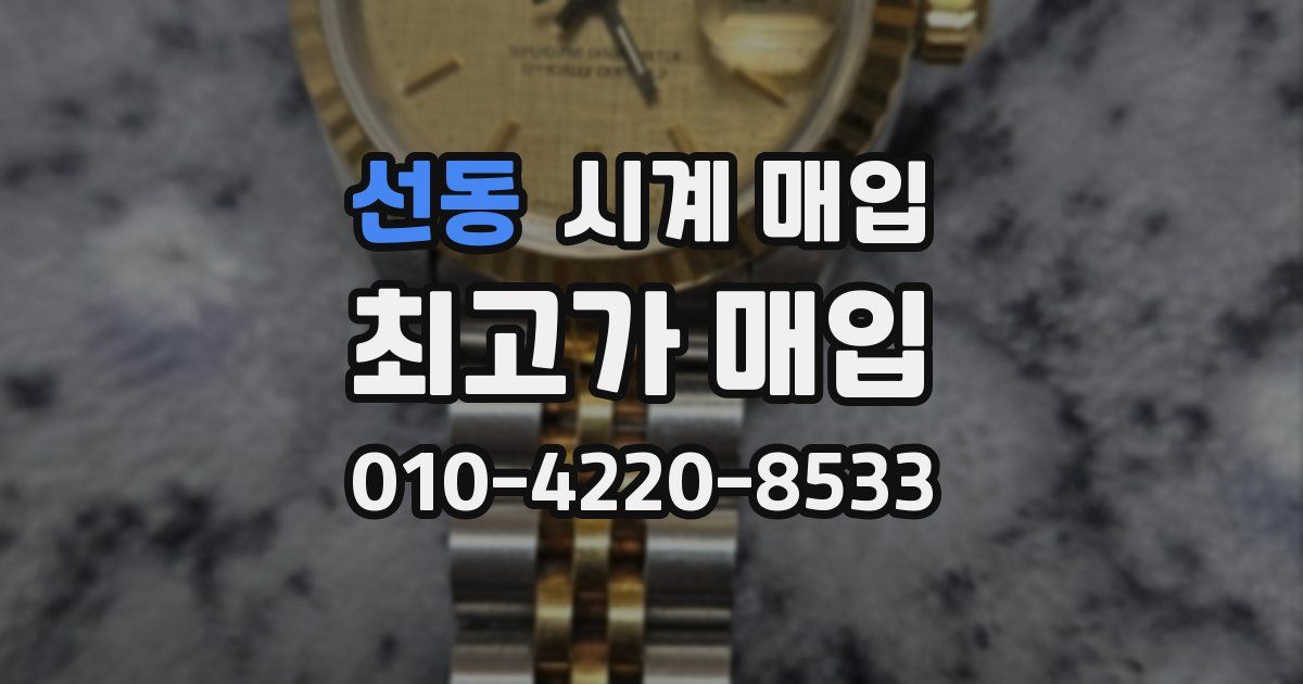 선동 시계 매입