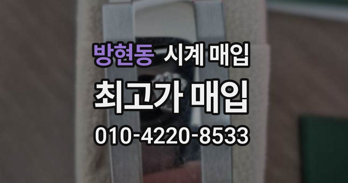 방현동 시계 매입