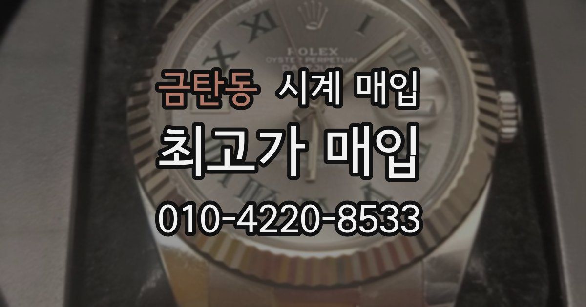 금탄동 시계 매입