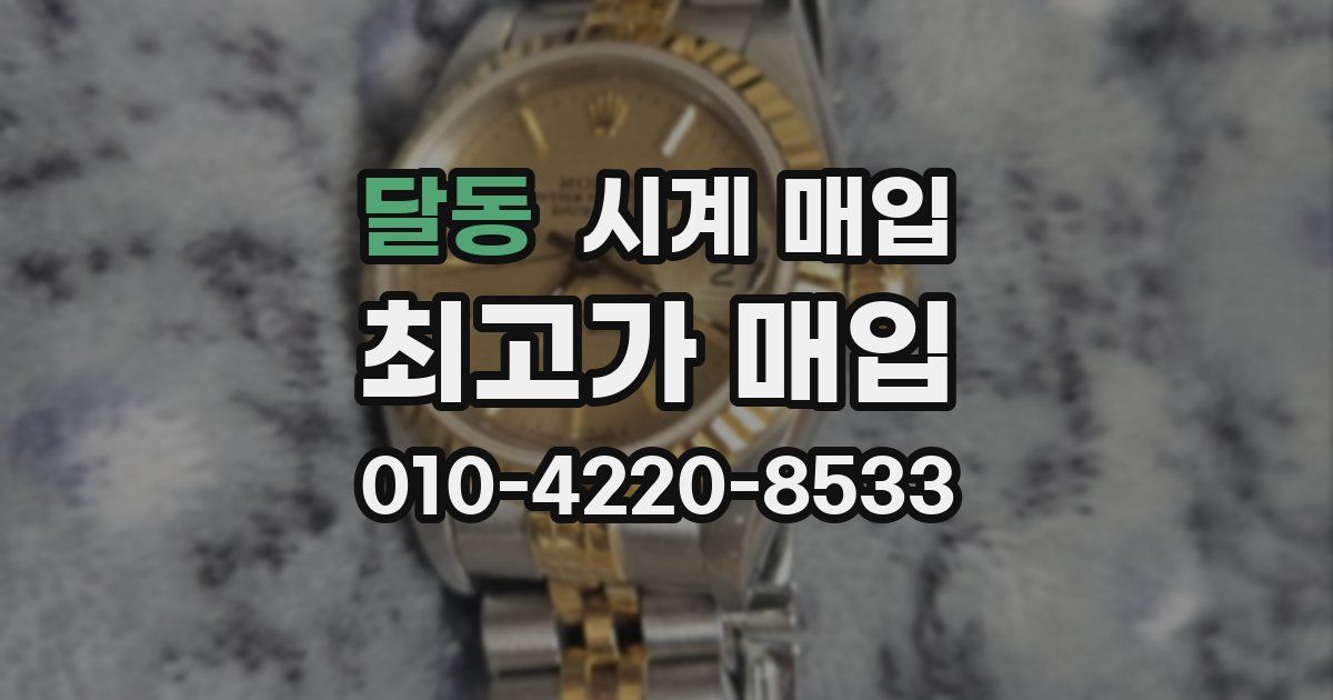 달동 시계 매입
